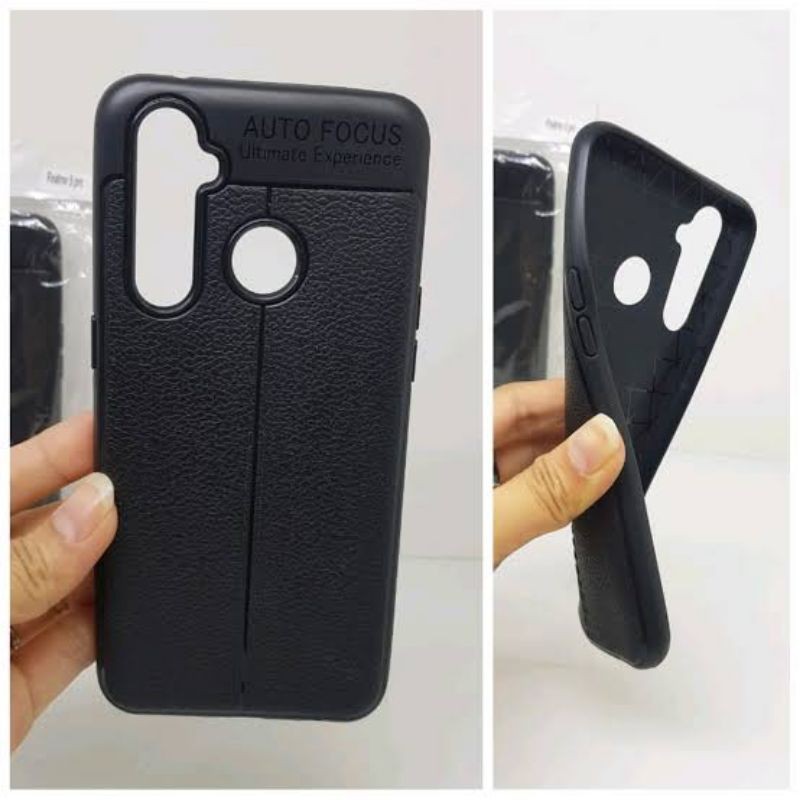 Softcase Autofocus realme 5 pro case leather