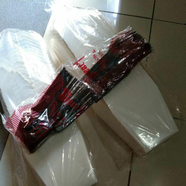 Garpu Makan Plastik Hitam