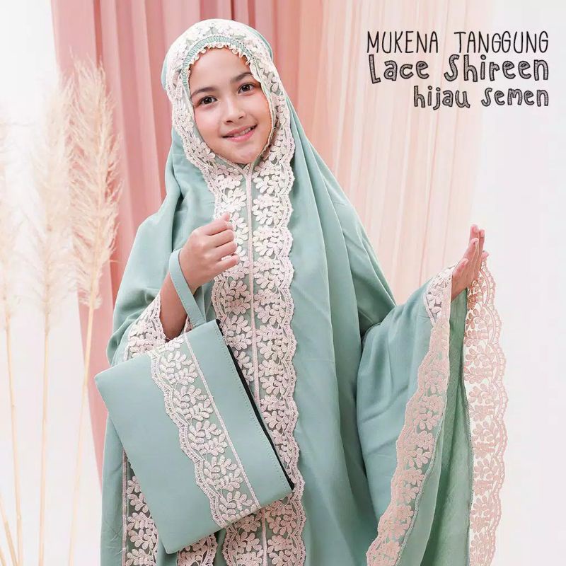 MUKENA ANAK BORDIR RENDA MEWAH COUPLE MUKENA IBU DAN ANAK MUKENA SHIREEN MUKENA KHADIJAH MUKENA PALE