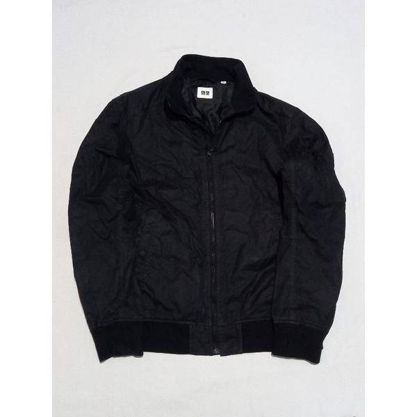 JAKET BOMBER UNIQLO (SAKU SAMPING) SECOND ORIGINAL