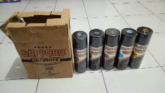 Sm03 Smoke Blue Transparan Sapporo Ultimate Cat Semprot 400ml