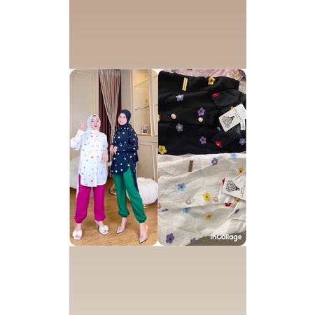 shellasaukia kemeja flower