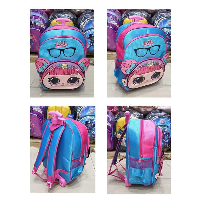 Tas Trolley Anak Tk Gambar Unicorn 5D - Ada 2 Kantung Import & Kp WF730 Promo Murah Sd Lol Kaca Mat