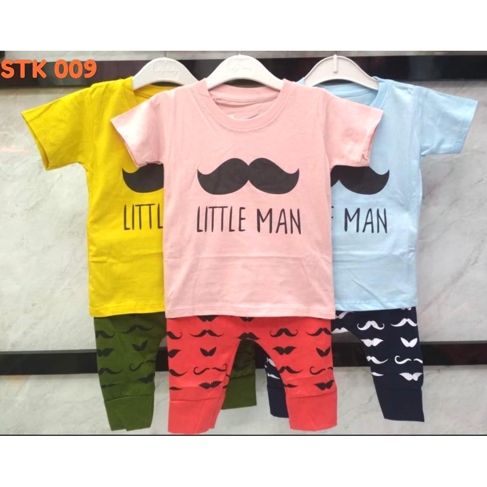 SETELAN RAINBOW / SET BAJU ANAK 1-2 TAHUN MOTIF LUCU NEW