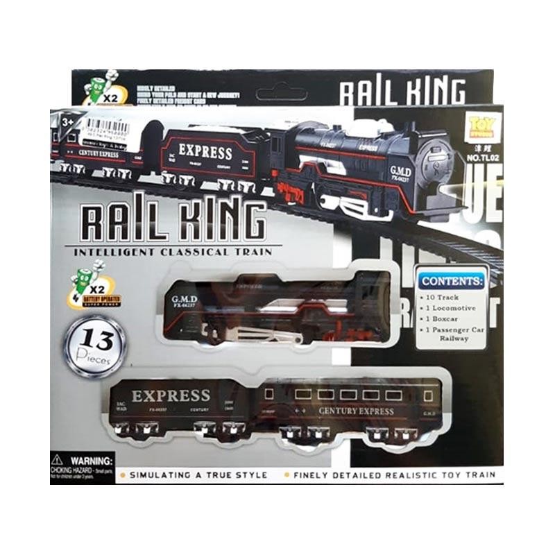  Rail  King  BO TL02 Mainan  Anak Gerbong Kereta  API  Set 