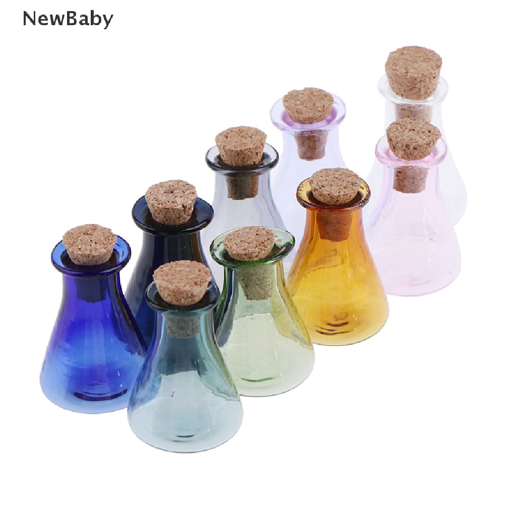 Newbaby 2Pcs Botol Kaca Mini Untuk Harapan