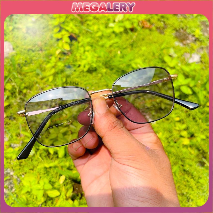 Kacamata Photocromic WANITA Anti Radiasi 2 in 1 Blueray Gaya Vintage import