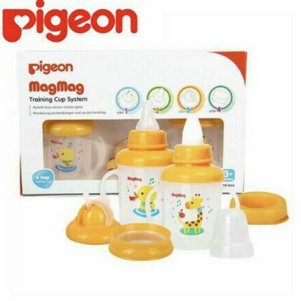 Pigeon Magmag Training Cup System 3m + New Design / Botol Minum Bayi / Botol Bayi