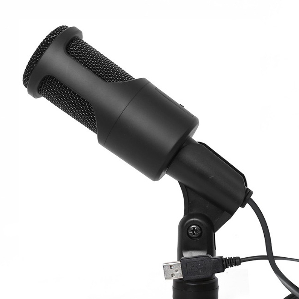 Portable Microphone USB with Stand - SF-960B - Black