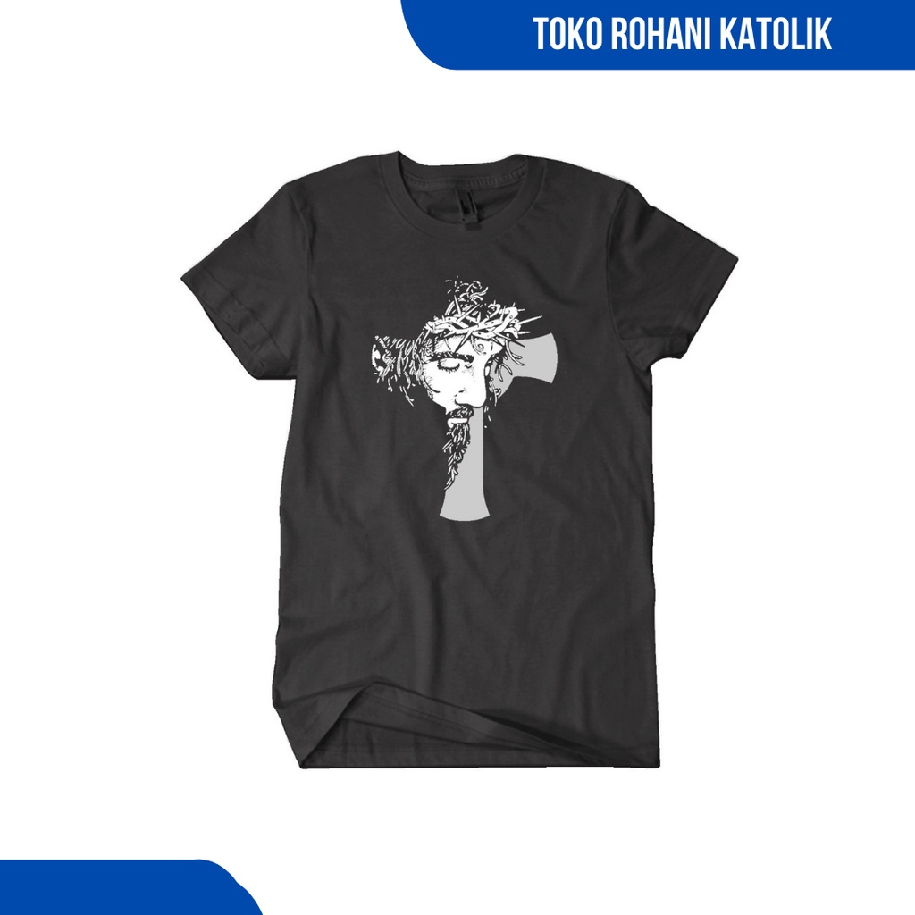 BAJU ROHANI KRISTIANI / KAOS ROHANI KATOLIK / T-SHIRT ROHANI PRIA WANITA / KAOS ROHANI GAMBAR YESUS