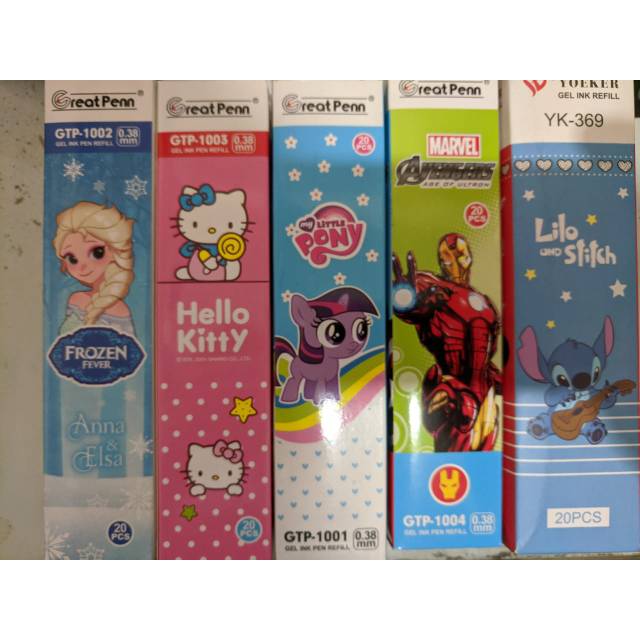 

Refill gel fancy karakter 20 pcs