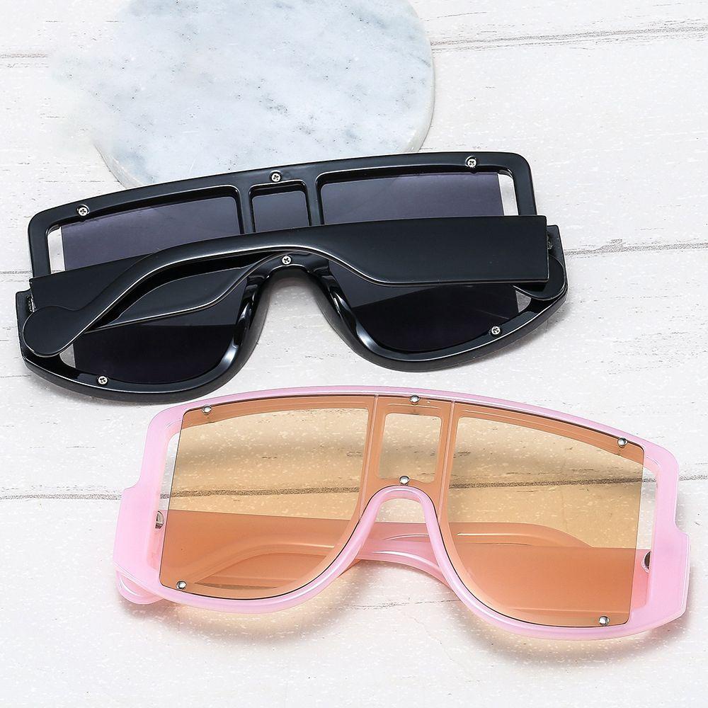 [Elegan] Kacamata Hitam Persegi Fashion Perlindungan UV Bingkai Besar Korea Perempuan Pria Kacamata Anti Radiasi Untuk Wanita Sale Rivet Eyewear Women Glasses
