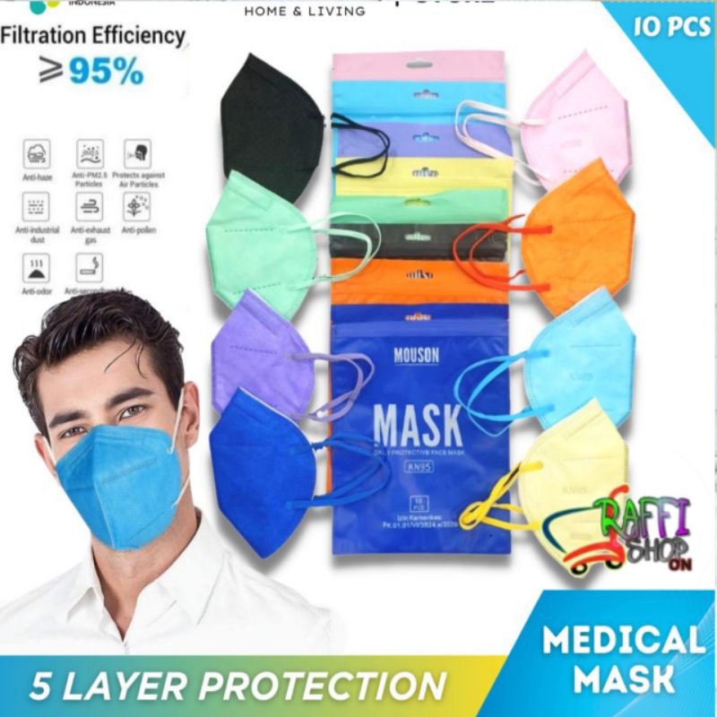 MASKER KN95 MEDIS MOUSON PREMIUM 10PCS
