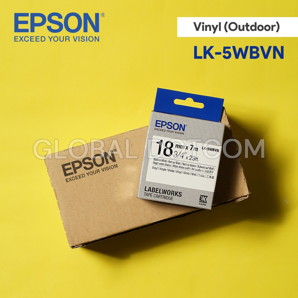 

EPSON ORIGINAL LABEL VINYL 18mm x 7m TAPE CARTRIDGE