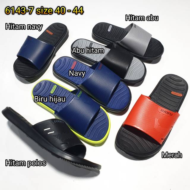 Sandal cowok karet sendal pria import luofu 6143 7 Sandal cowok karet sendal pria import luofu 6143 7