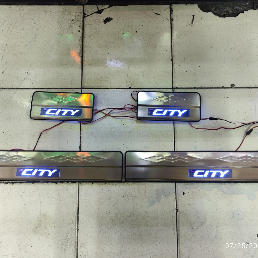 Door Sillplate LED honda city sill plate