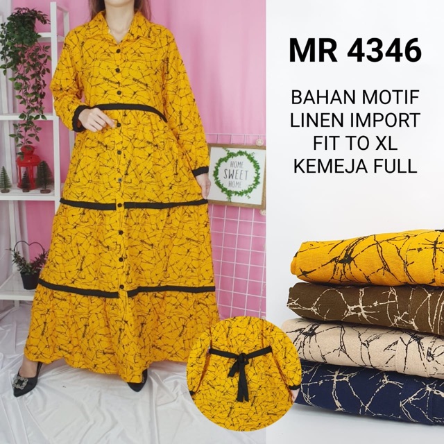 GAMIS LINEN IMPORT PREMIUM 4346 ABSTRAK