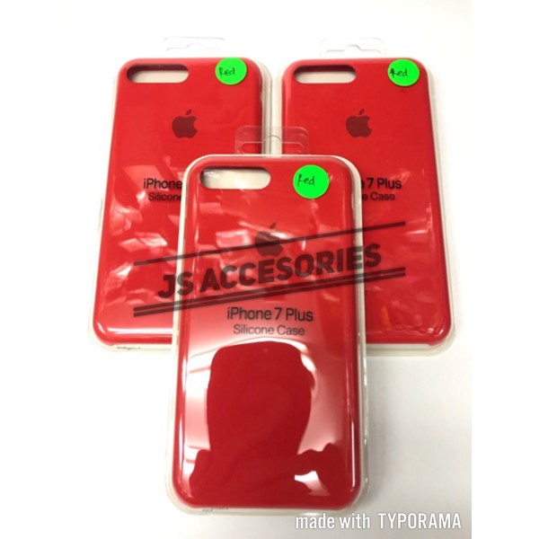 PROMO SILICONE CASE ORIGINAL FOR IPHONE 7 PLUS RED EDITION