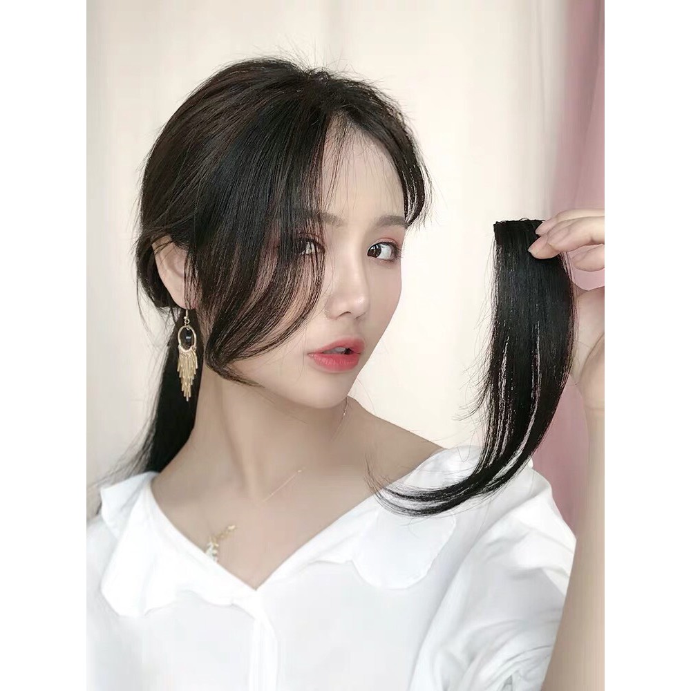 Long straight bangs - poni clip korea - poni panjang tipis - poni clip panjang