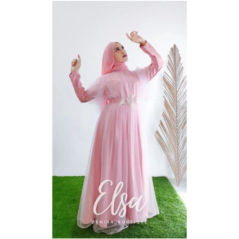 ELSA GAUN PESTA tutu / BAJU AKAD / DRESS KONDANGAN / PRINCESS COUPLE tersedia ukuran anak dewasa hingga jumbo