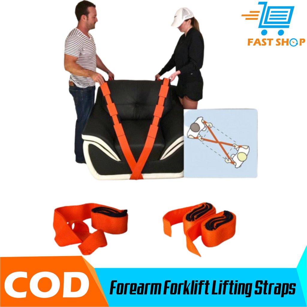 Forearm Forklift Lifting Straps Tali Angkat Furnitur 2pcs Shopee Indonesia