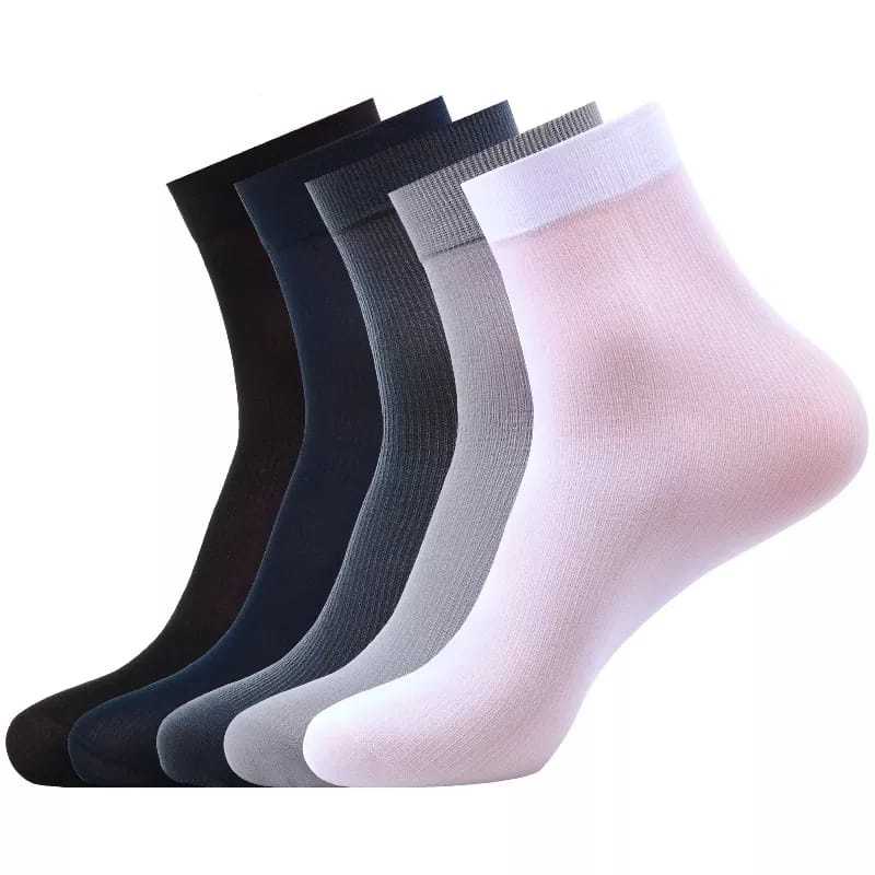 Kaos Kaki Cowok Tipis Elastis  Kaos Kaki Kantor Pria Diatas Mata Kaki Stocking Pria Kaos Kaki Kulit Elastis Muat Kaki Besar