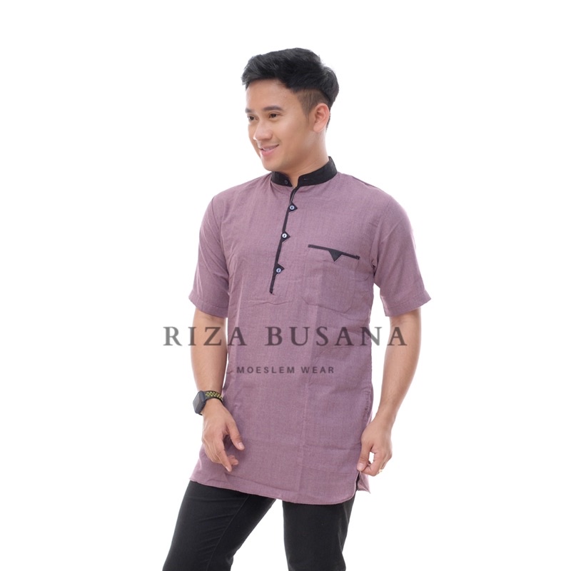 baju kurta zikzak (segitiga) / baju koko / baju muslim laki laki / ecer / grosir