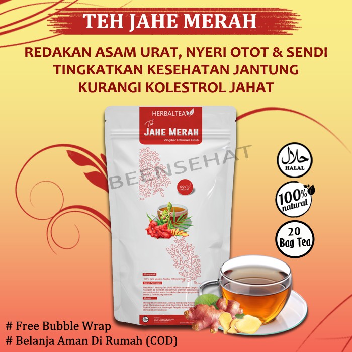 

TEH JAHE MERAH TURUNKAN KOLESTROL TINGKATKAN KESEHATAN JANTUNG JAMU HERBAL PENINGKAT KESUBURAN PRIA