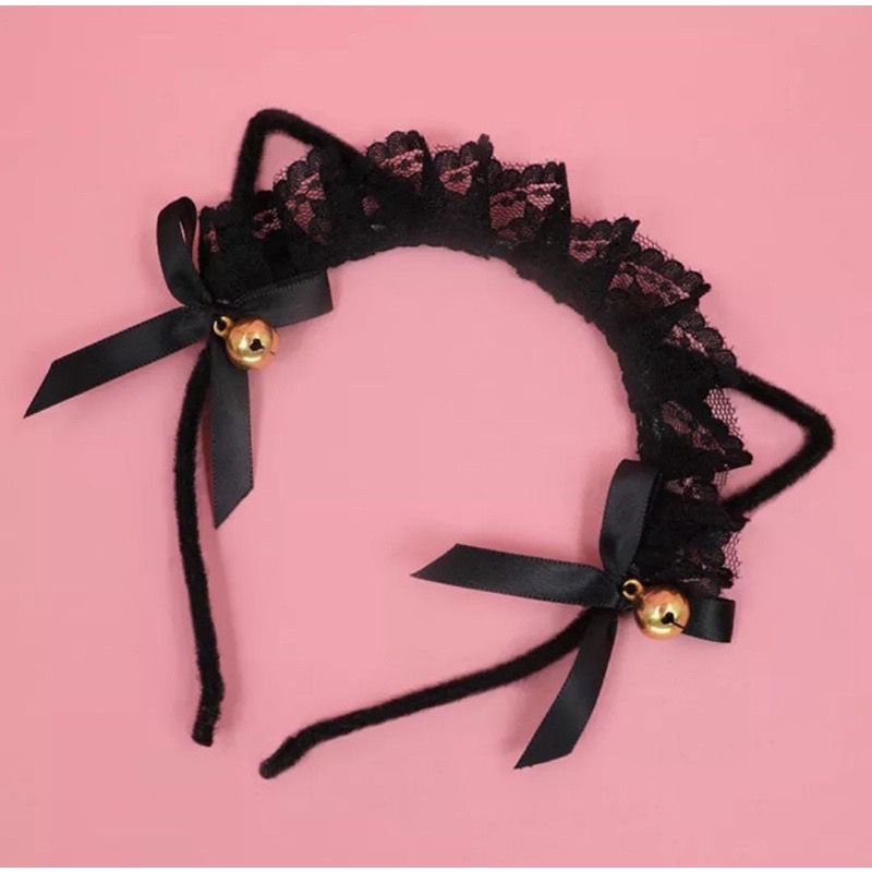 rcsbeauty - Bando kuping renda bando untuk cosplay bando kuping kucing bandana