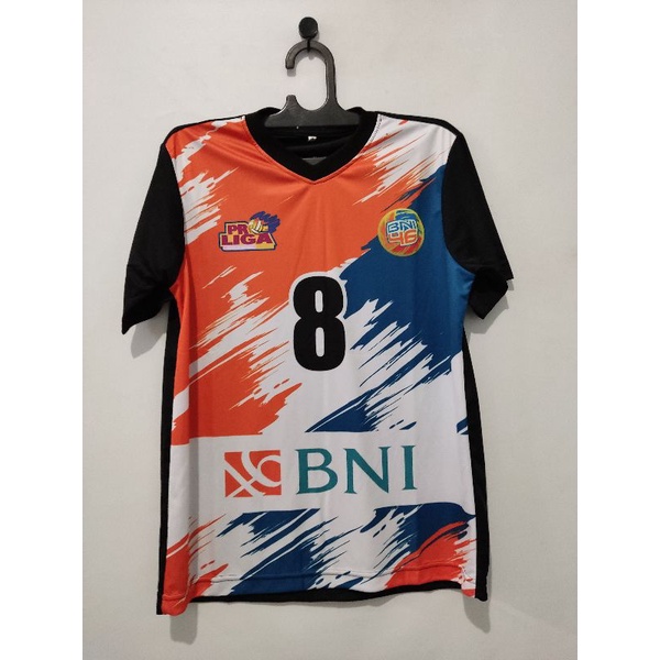 Kaos atasan voli mizuno printing sublimasi proliga GRADE ORI Bisa pake nama dan Nomer