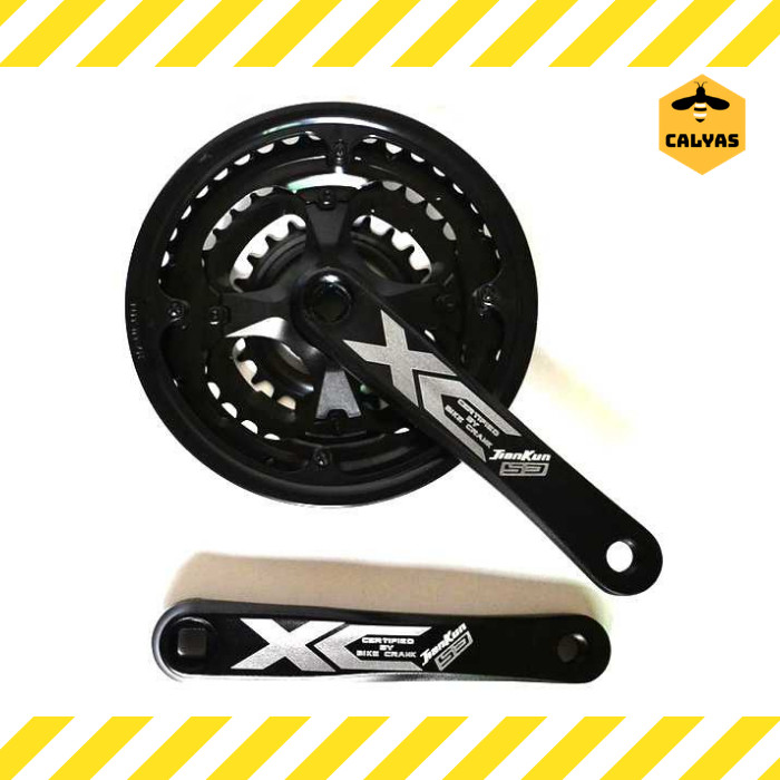 Gigi Crankset Sprocket Sepeda 3 Chainring 24T 34T 42T 7/8 Speed