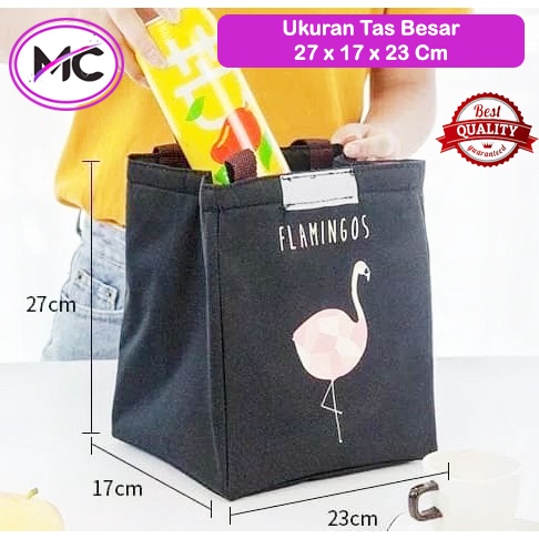 Tas Bekal Makanan Lunch Bag Besar Tahan Panas Anak Dewasa Karakter Burung Murah Kotak Tempat Penyimpanan Peralatan Makan Coller Bag