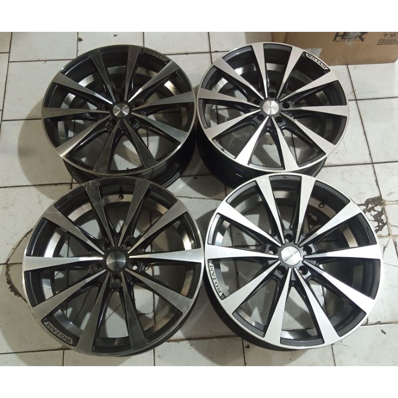 Velg Mobil Bekas racing Rojam R20 baut 5 pcd 5x114,3 et 45