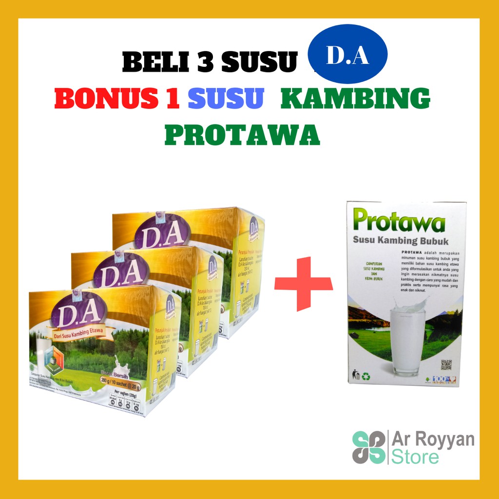

SUSU ETAWA PLUS KOLUS TRUM D.A BONUS SUSU ETAWA PROTAWA
