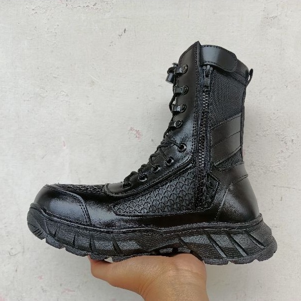 sepatu pdl tni pdl polisi, security dinas lapangan terbaru caanggo produksi bahan kulit sapi asli-6