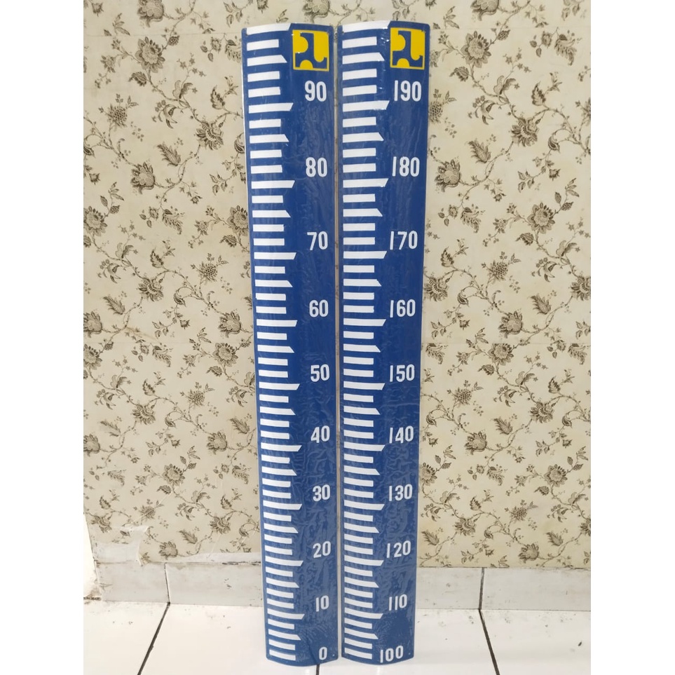 PeilScale PeilSchaal Papan Duga Air Ukuran 2M