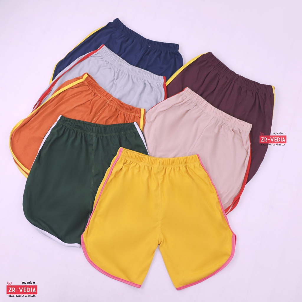 List Short Pants Wanita fit to XXL / Celana Pendek Polos Dewasa Dalaman Pendek Murah Adem ZR Vedia