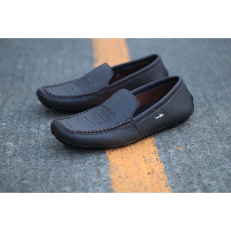 Sepatu Crocodile Slip On Pansus Pria Kulit Asli Slop Casual Semi Formal Kerja Santai Kekinian Murah