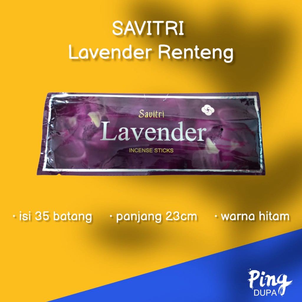 Dupa Hio Lavender By Savitri India isi 35 batang