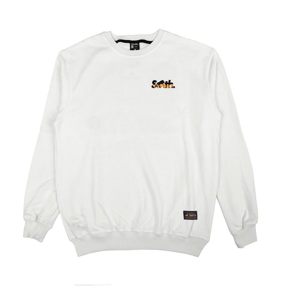 COD/ terpopuler / terlaris / House of Smith Crewneck - Crenf White / sweater crewneck smith pria-Wanita