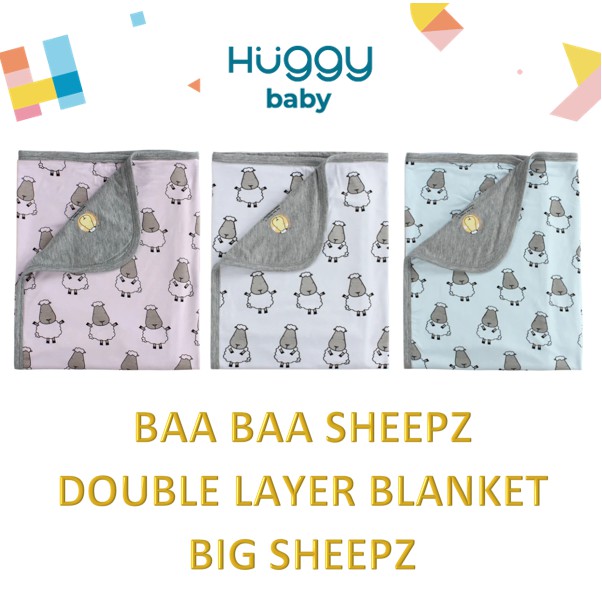 Baa Baa Sheepz DOUBLE Layer Blanket Selimut Bayi BIG SHEEPZ BK-DL