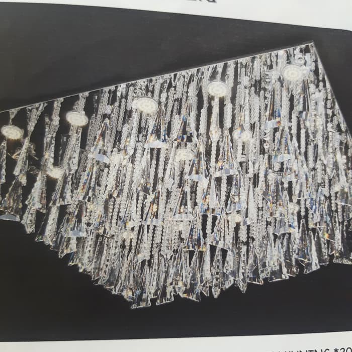 lampu hias plafon kristal