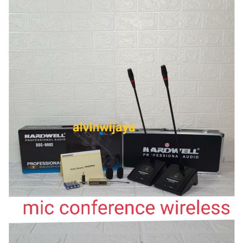 mic wireless podium hardwell DSC-9002. mic meja wireless