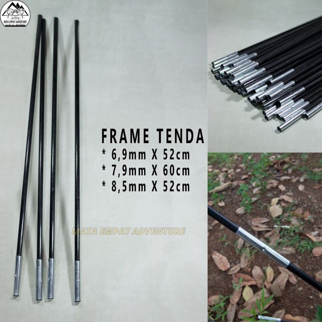 FRAME FIBER BATANGAN TENDA CAMPING GREAT OUTDOOR BERBAHAN FIBERGLASS ORIGINAL GUNUNG HIKING KEMAH