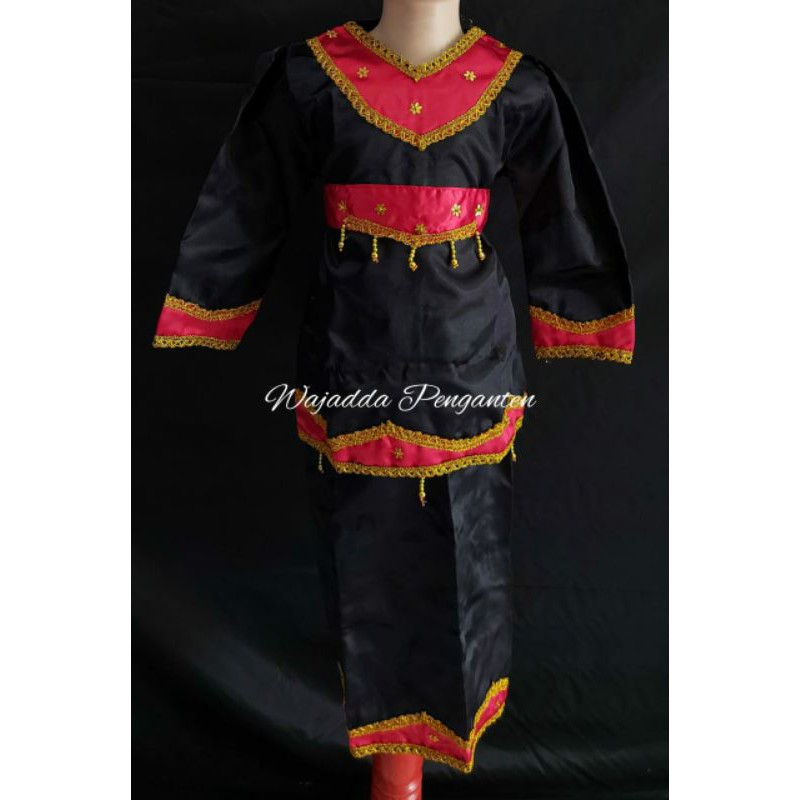 Baju tari karnaval kartini minang padang hitam Tk