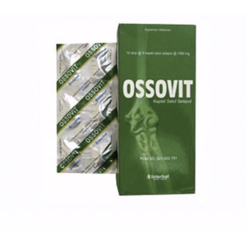 Ossovit strip 6 tablet | sirup 100 ml ( untuk memelihara kesehatan tulang )