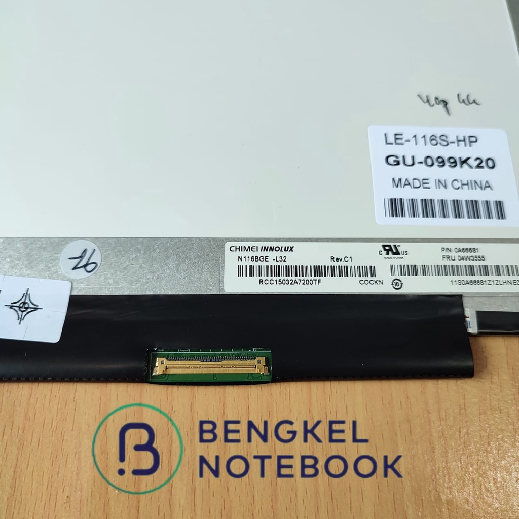 LCD LED 11.6'' LCD Laptop Lenovo E125 E130 U160 S20 S210 S206 S20-30 S2030 Slim 40Pin Kanan