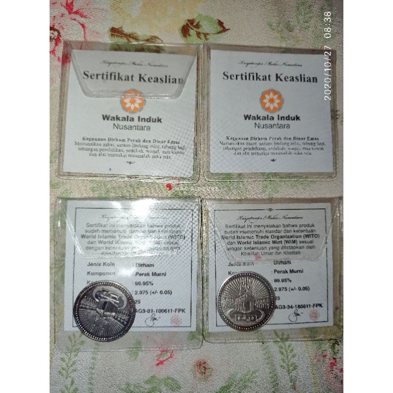 dirham wakala 2,975gr mahar perak