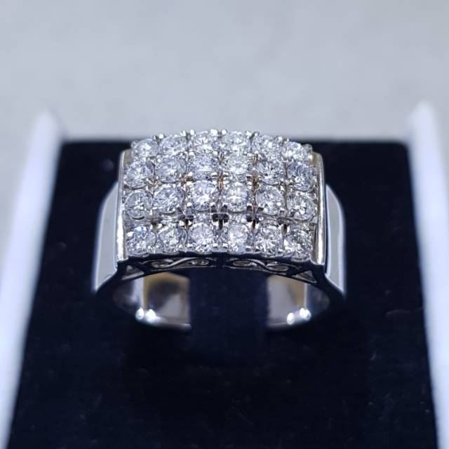 Cincin emas berlian eropa asli natural 100%