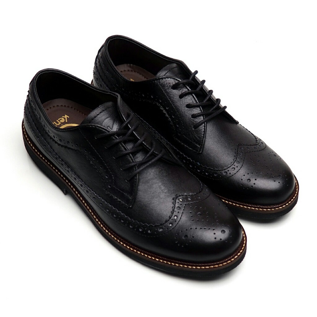 Kenzios Sepatu Formal British Black Series